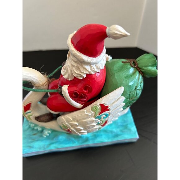 Santa 2022 Christmas 6010824 Figurine On Swan By Jim Shore "Grace & Goodwill" - Picture 8 of 8